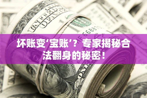 济南坏账变‘宝账’？专家揭秘合法翻身的秘密！