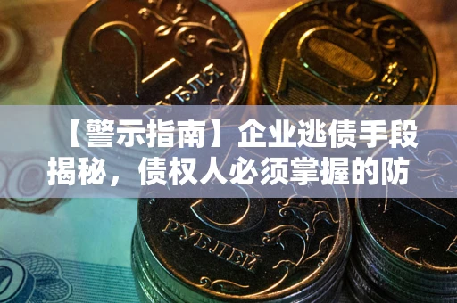 济南【警示指南】企业逃债手段揭秘，债权人必须掌握的防坑宝典