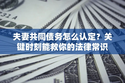济南夫妻共同债务怎么认定？关键时刻能救你的法律常识
