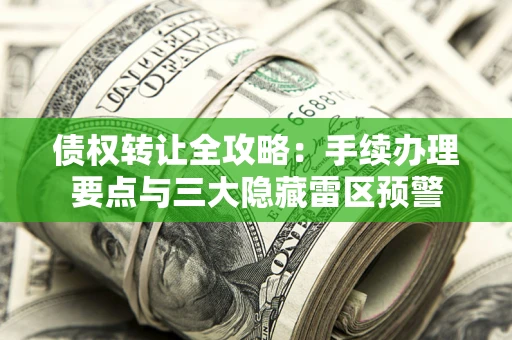 济南债权转让全攻略：手续办理要点与三大隐藏雷区预警