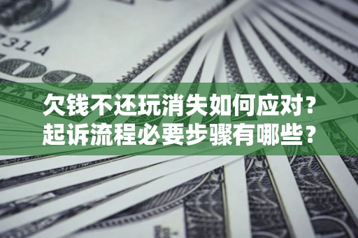 济南欠钱不还玩消失如何应对？起诉流程必要步骤有哪些？